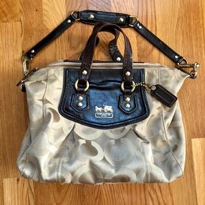 Coach Signature Shoulder Bag w. Top Handles